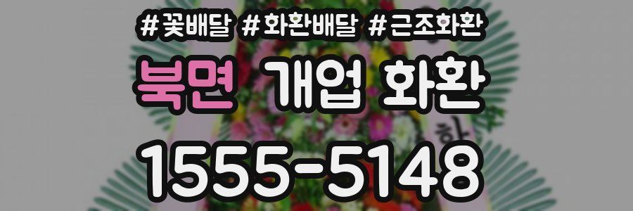 북면 개업 화환