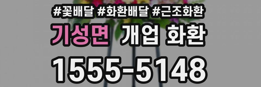기성면 개업 화환