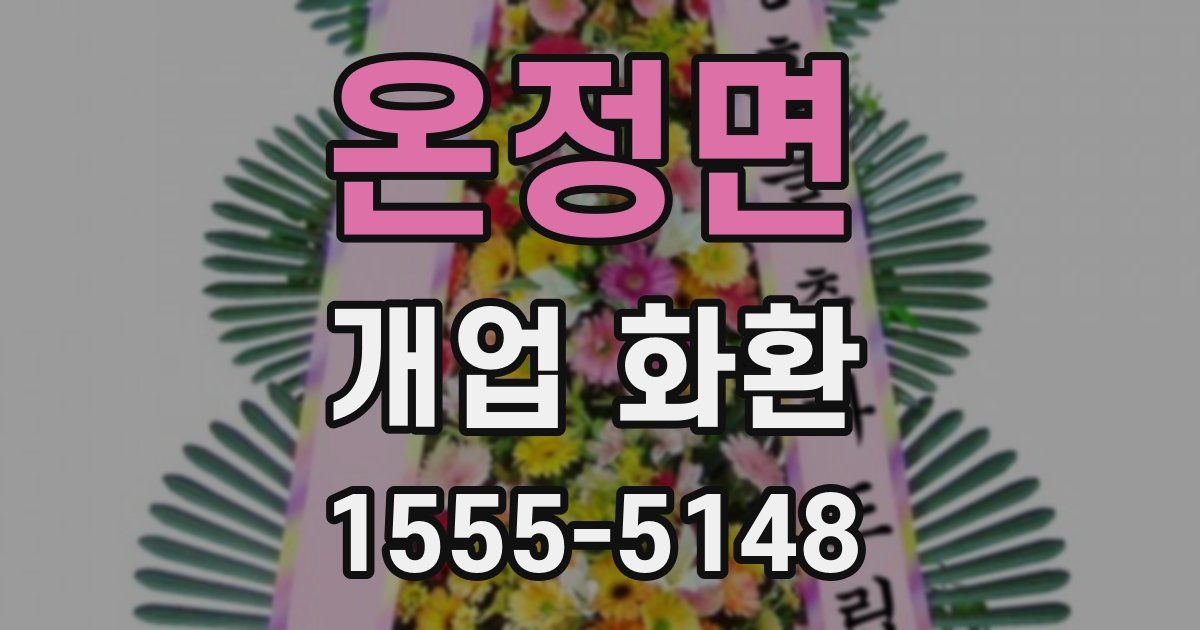 온정면 개업 화환