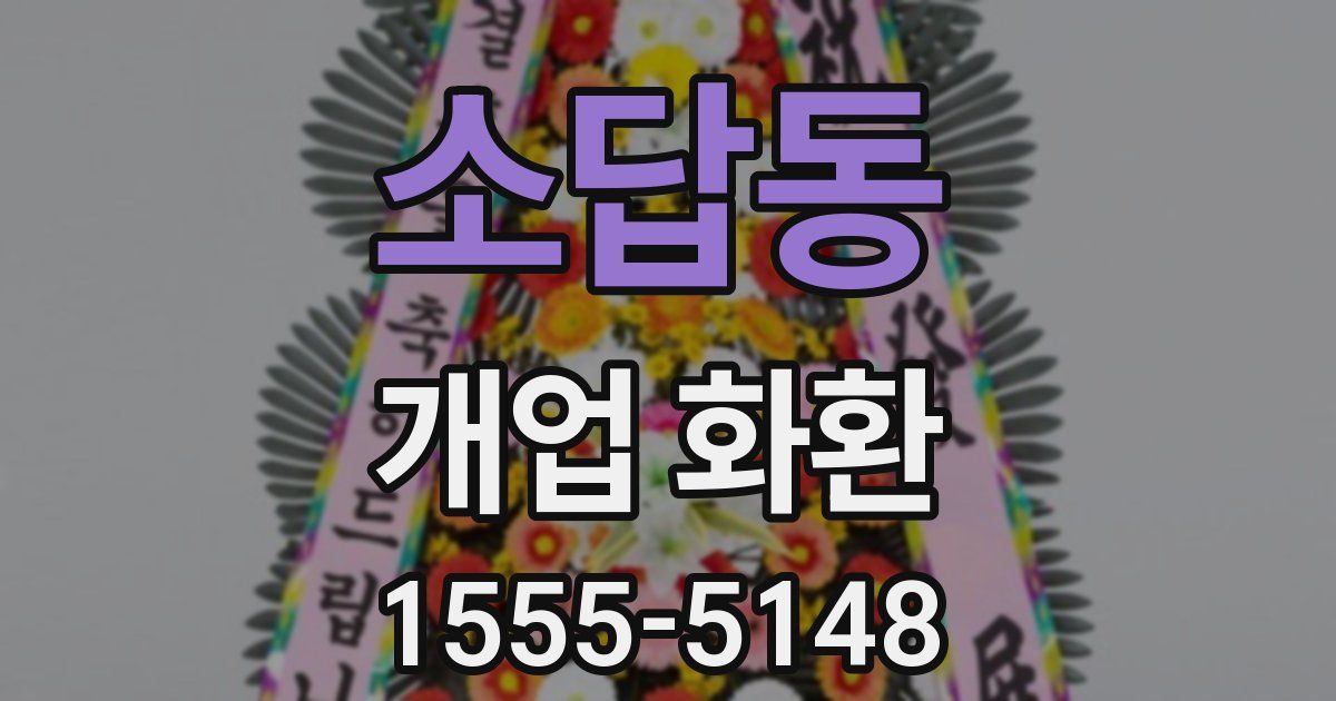 소답동 개업 화환