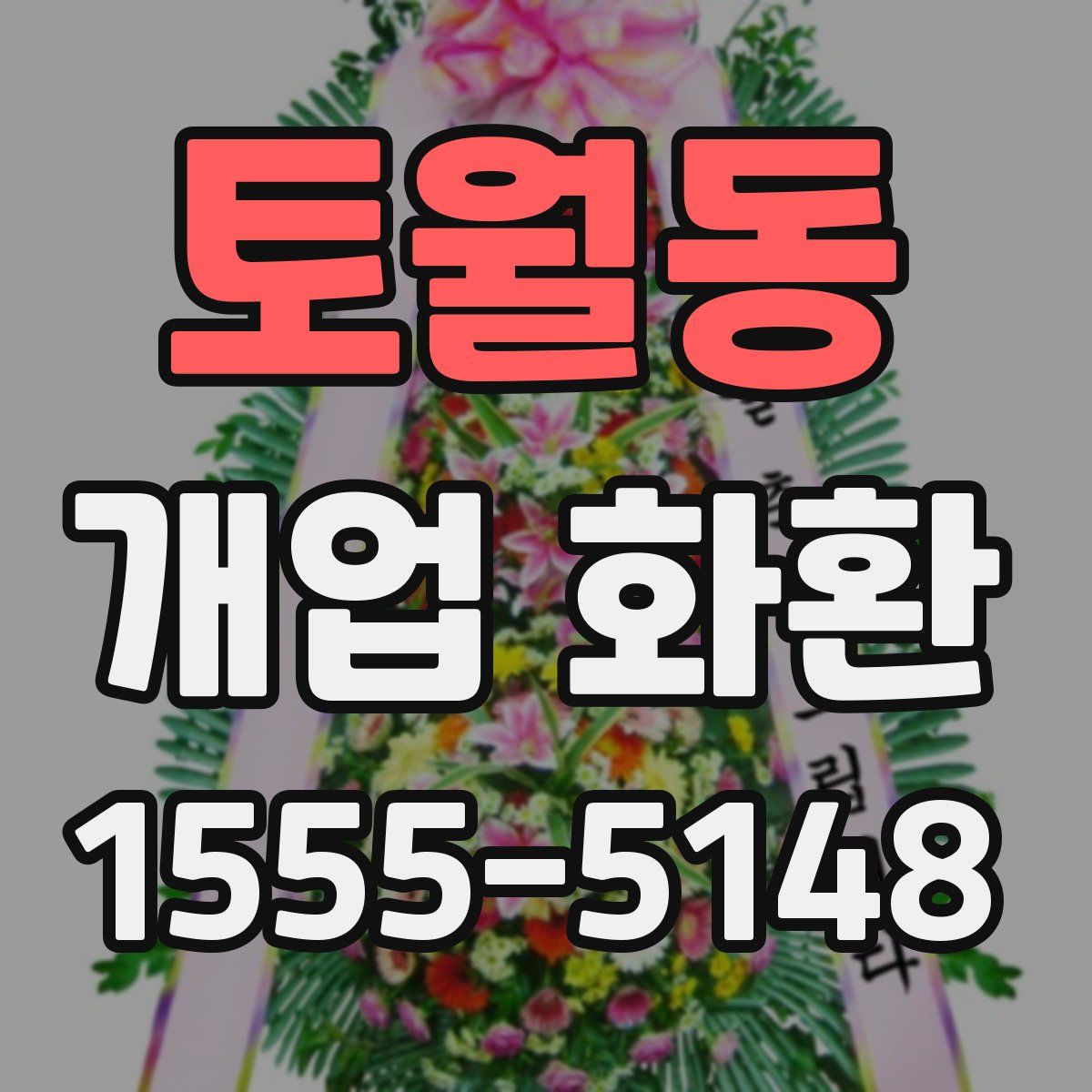토월동 개업 화환