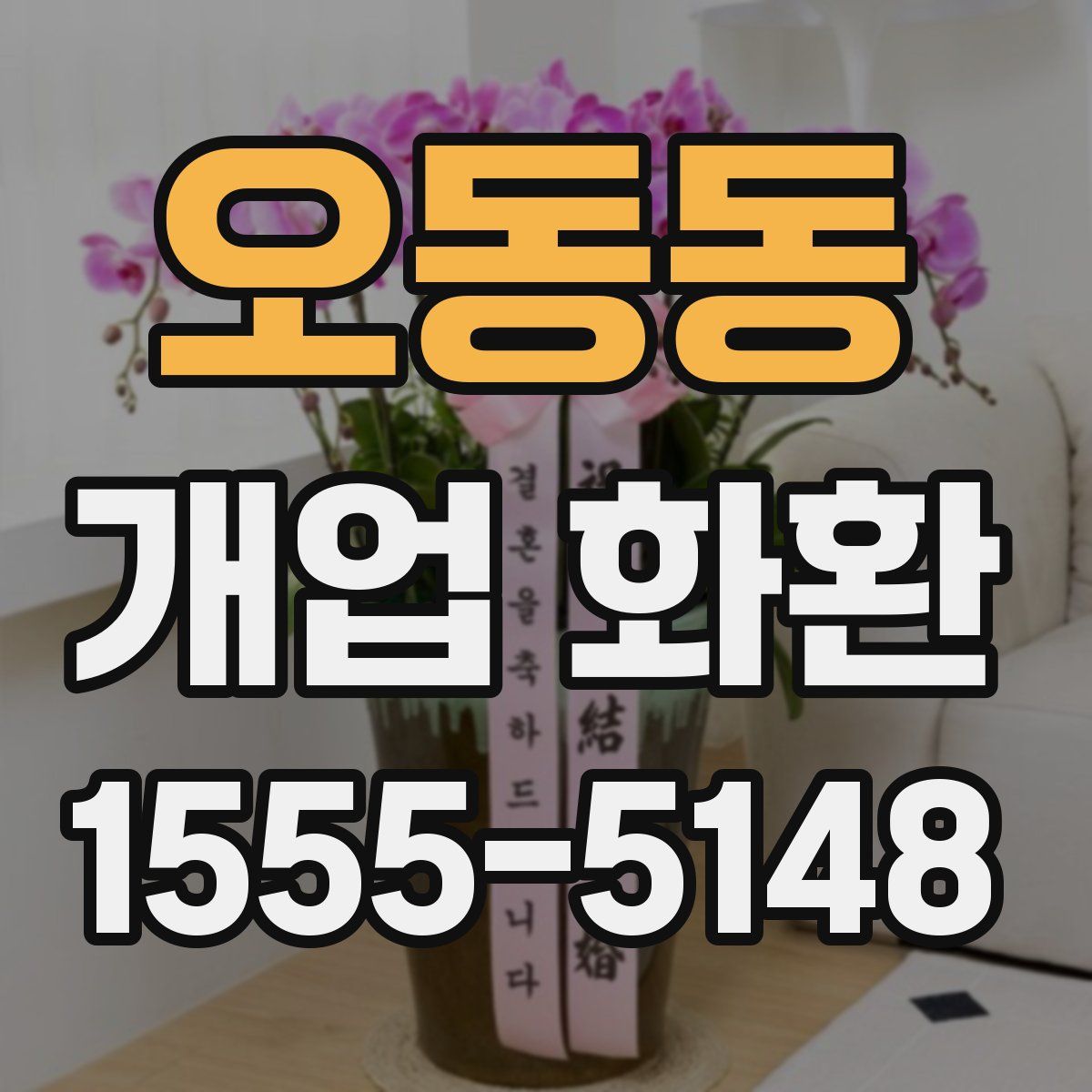 오동동 개업 화환