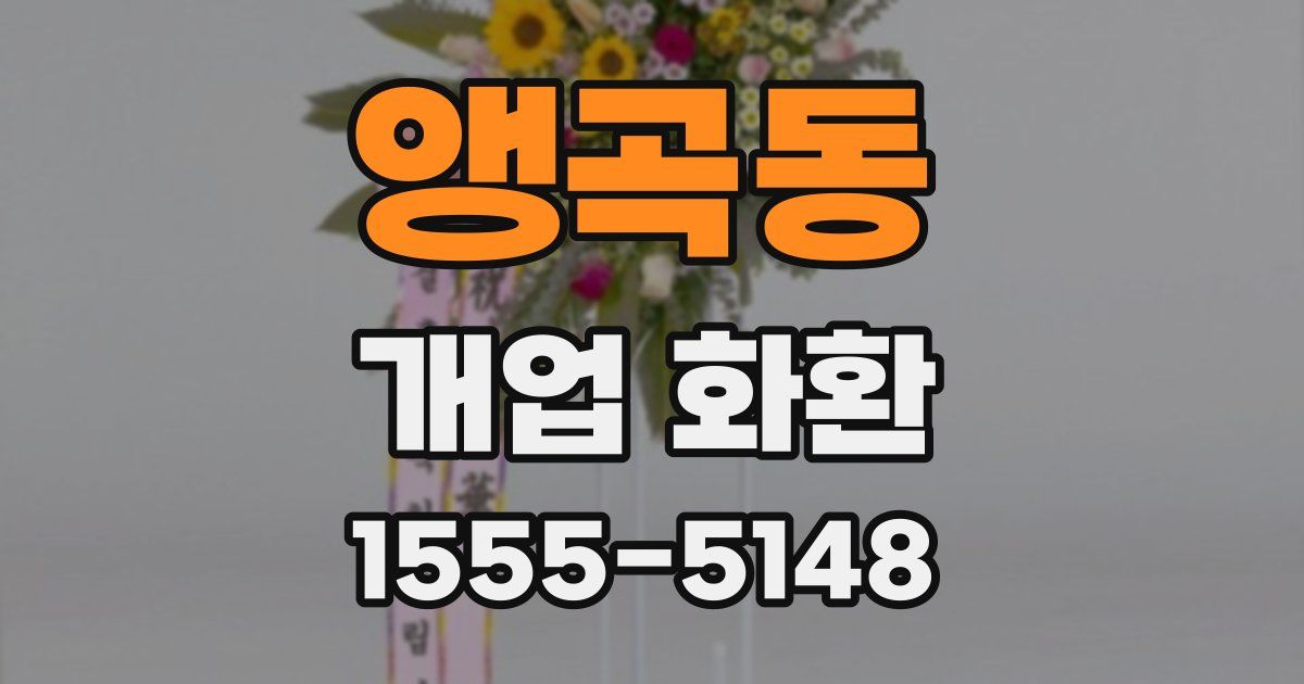 앵곡동 개업 화환
