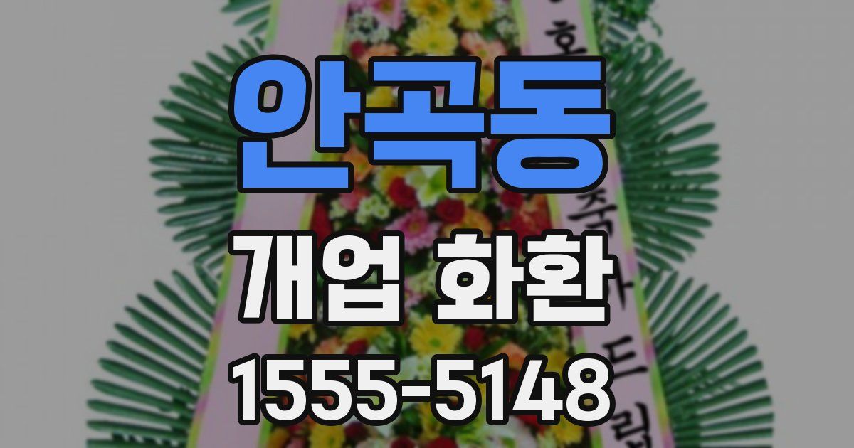 안곡동 개업 화환