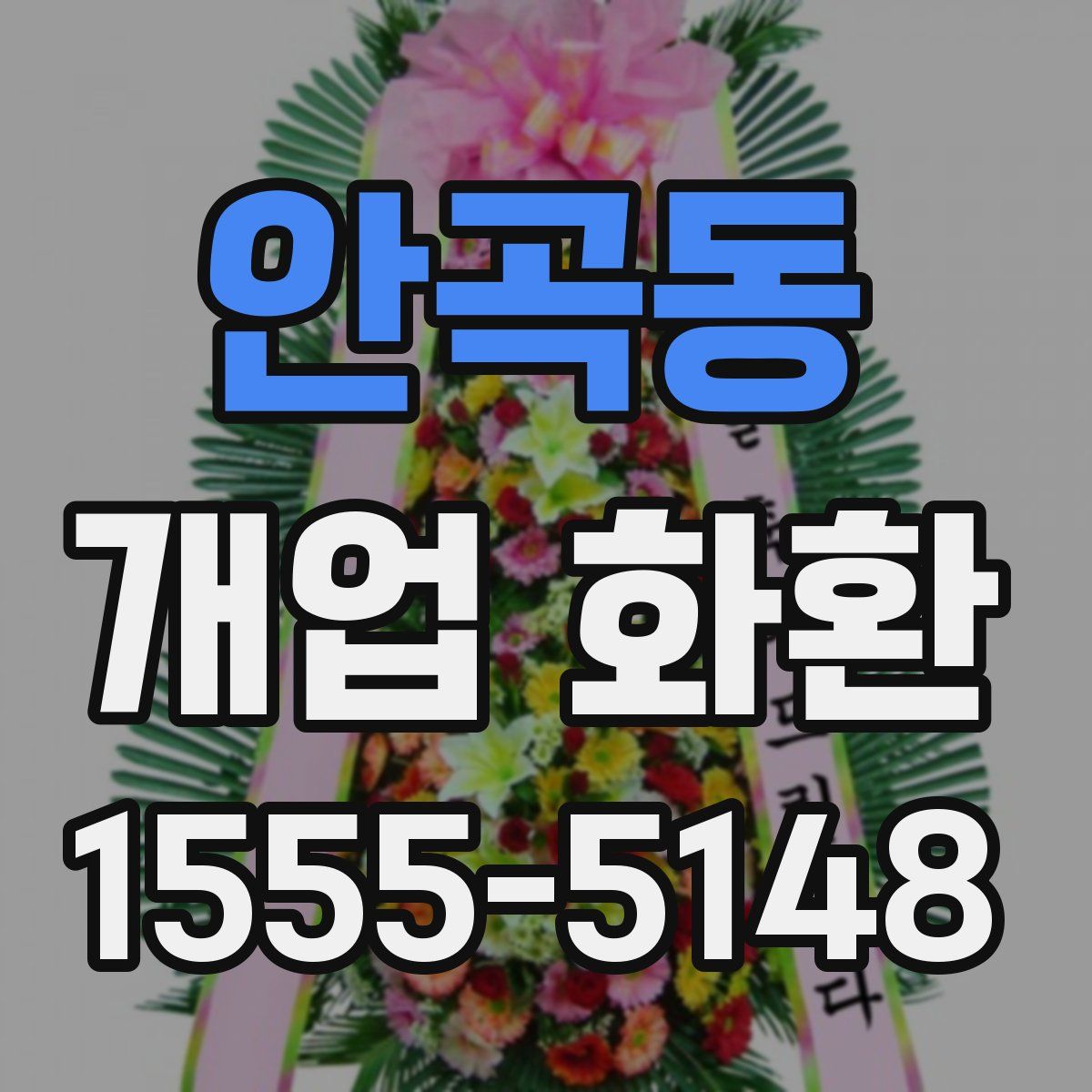 안곡동 개업 화환