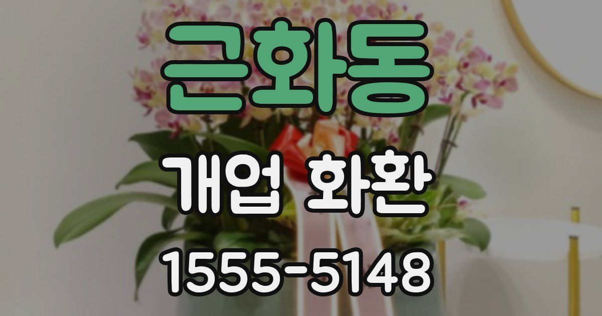 근화동 개업 화환