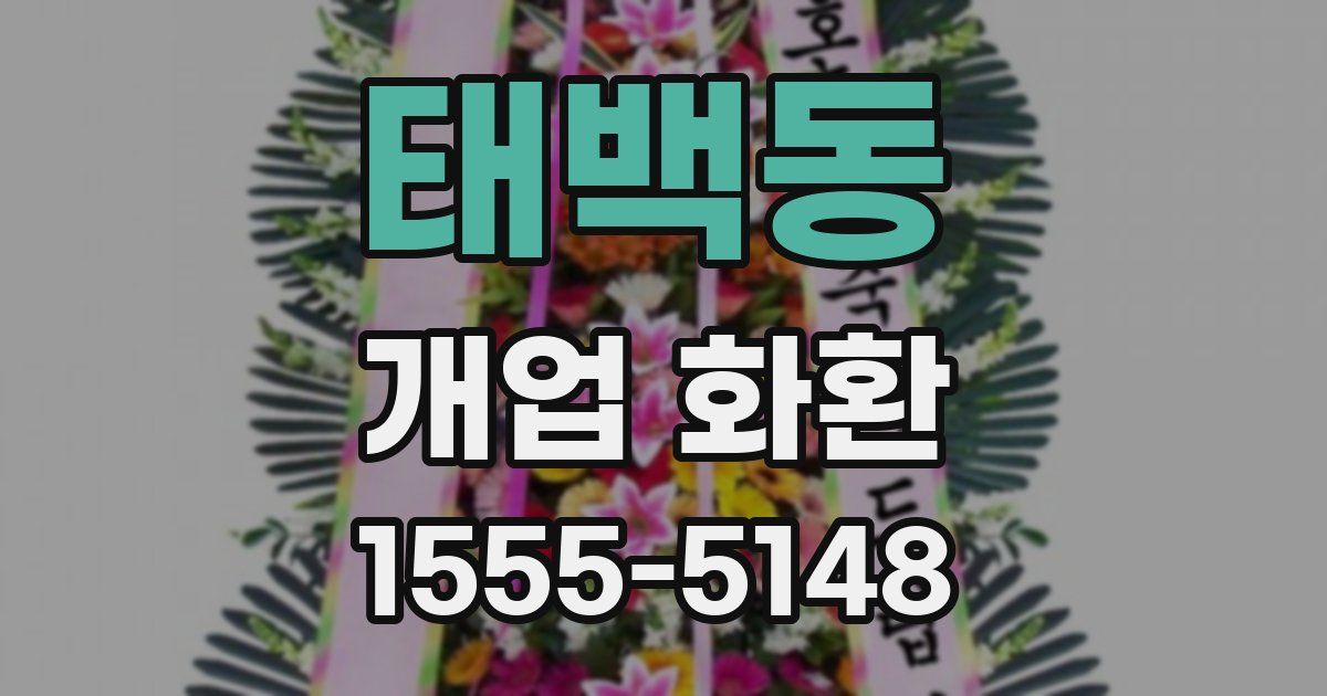 태백동 개업 화환