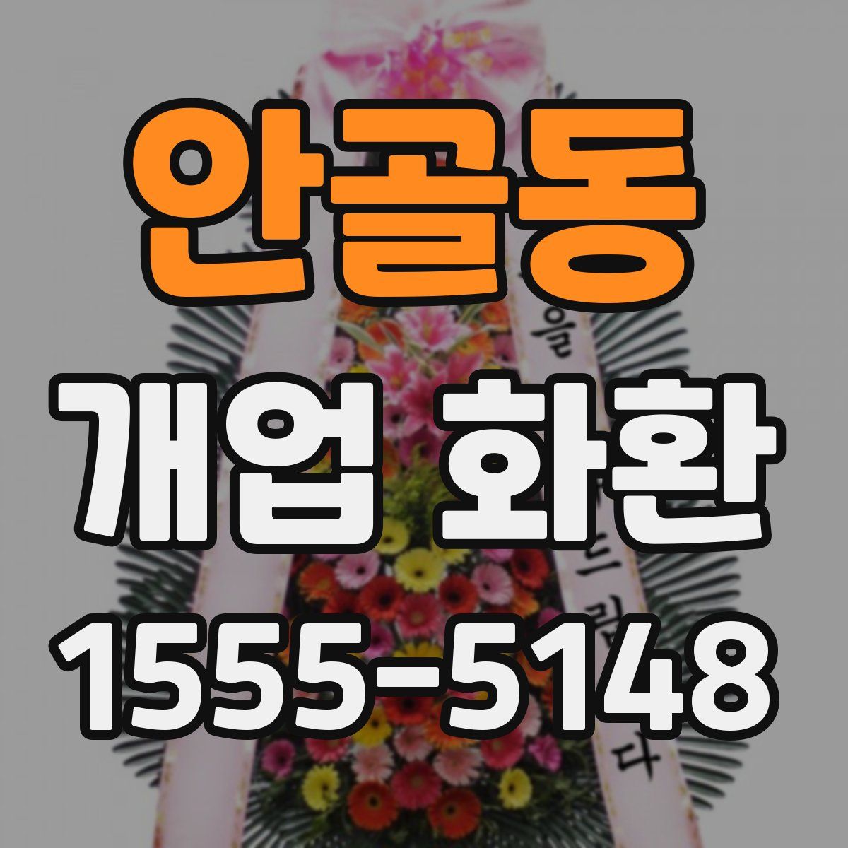 안골동 개업 화환