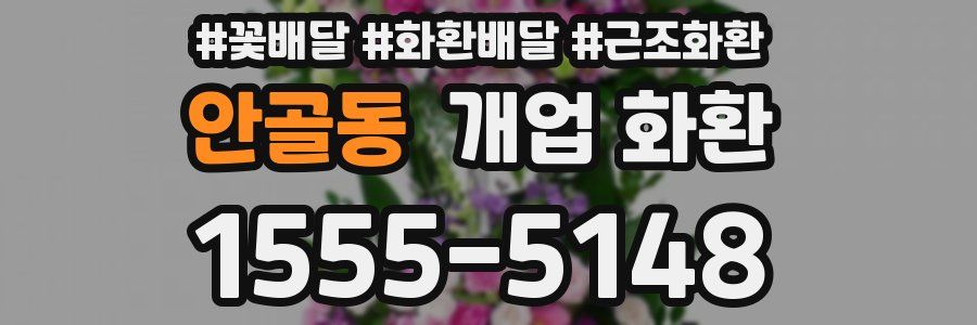 안골동 개업 화환