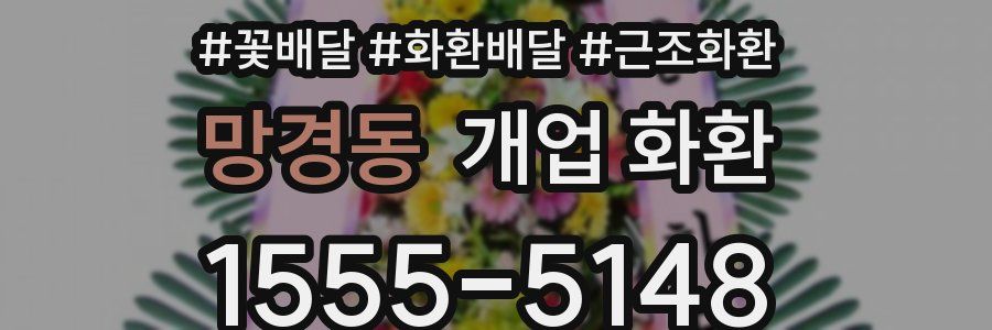 망경동 개업 화환