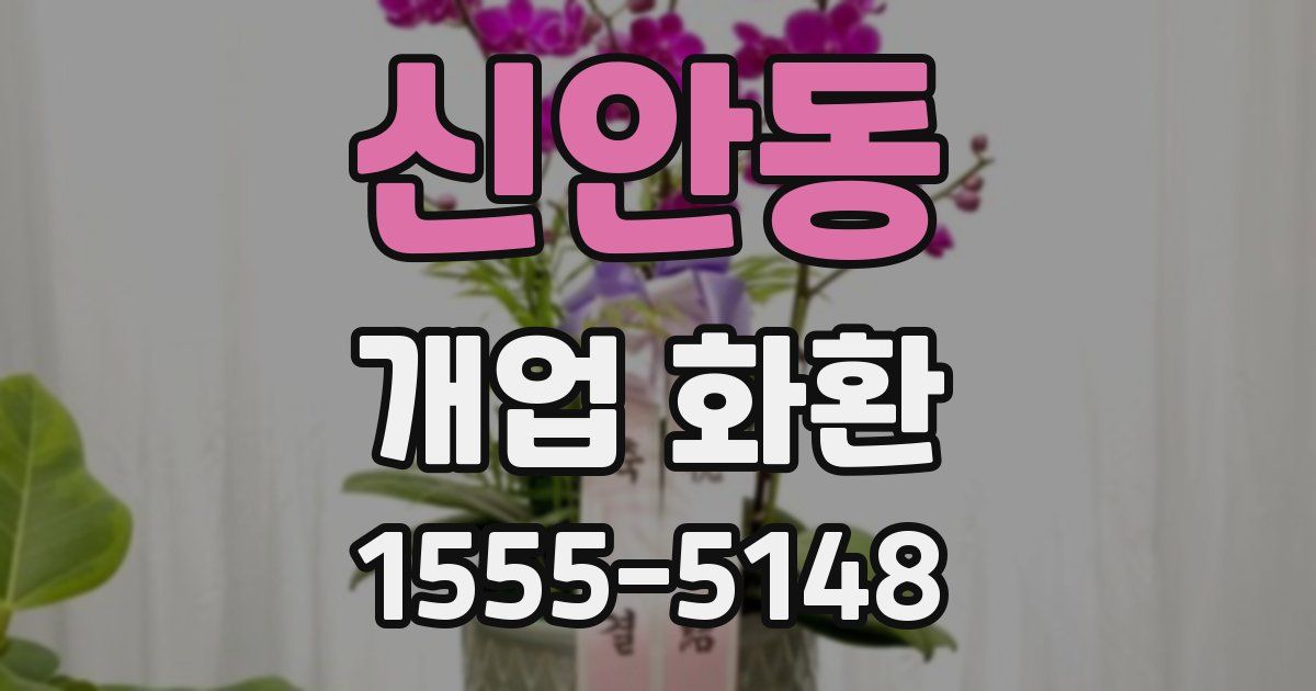 신안동 개업 화환