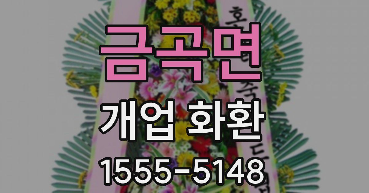 금곡면 개업 화환