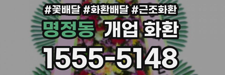 명정동 개업 화환