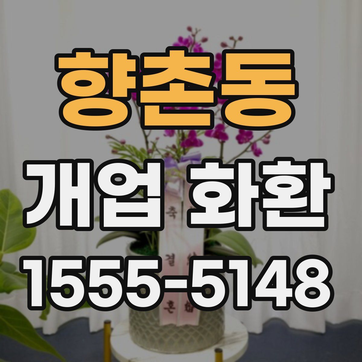 향촌동 개업 화환