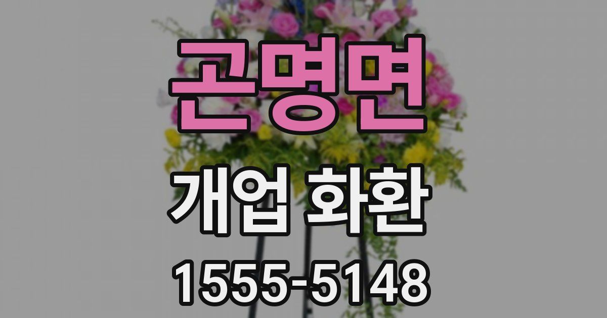 곤명면 개업 화환