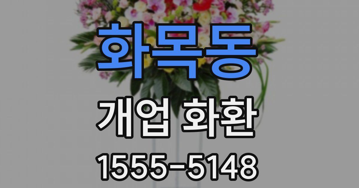 화목동 개업 화환