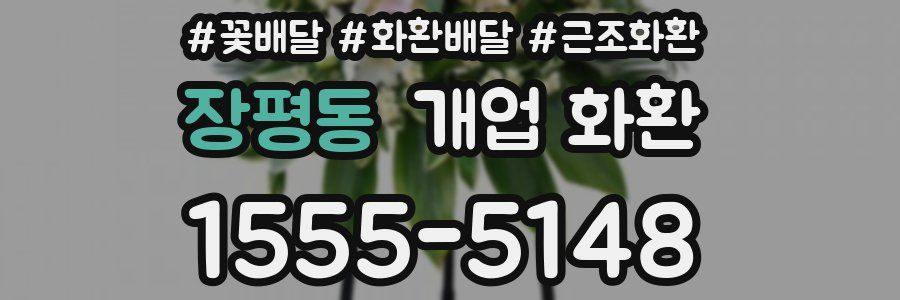 장평동 개업 화환