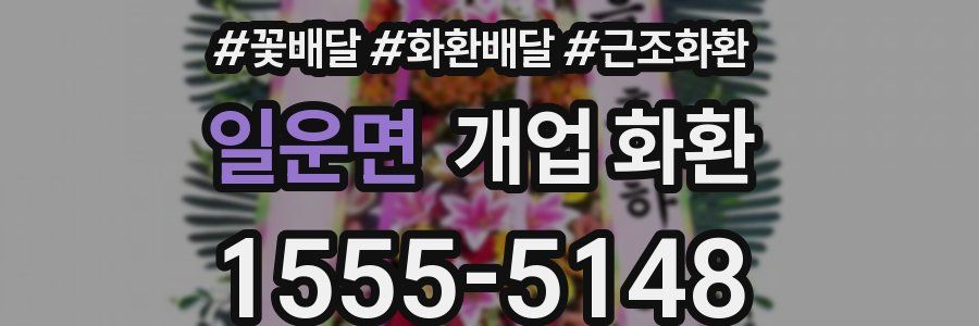 일운면 개업 화환