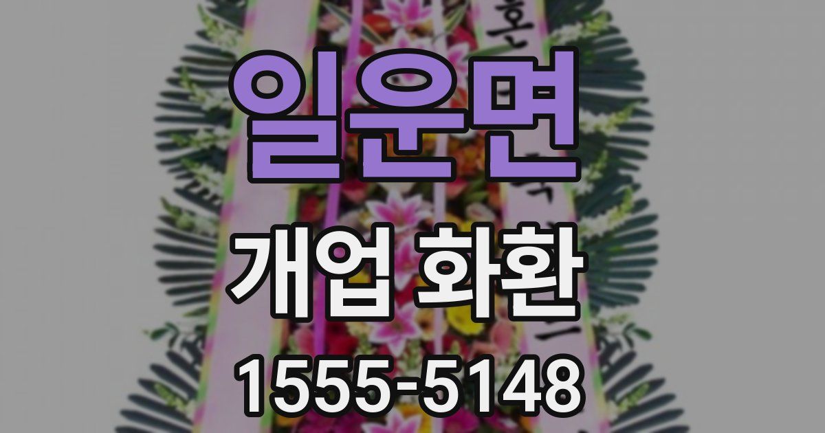 일운면 개업 화환
