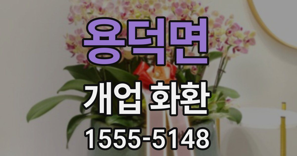 용덕면 개업 화환