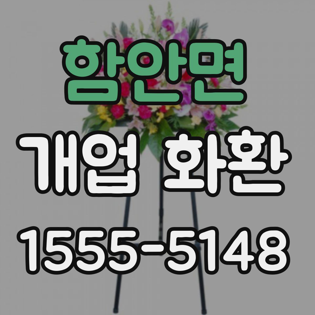 함안면 개업 화환