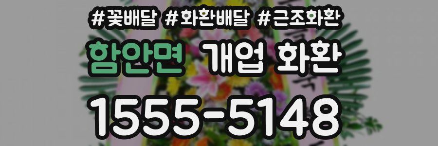 함안면 개업 화환