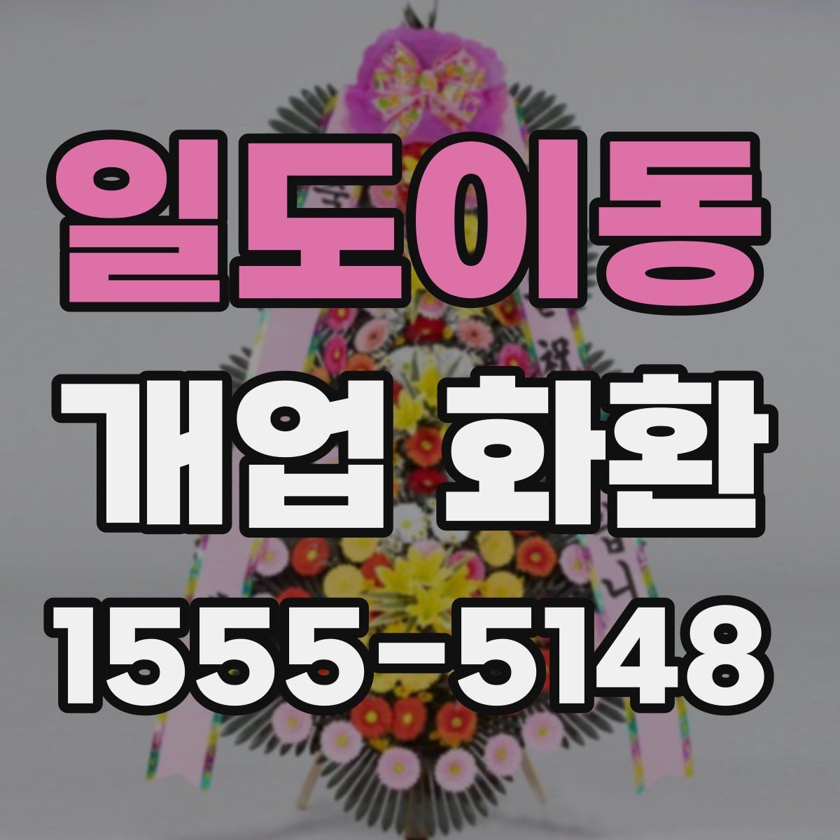 일도이동 개업 화환