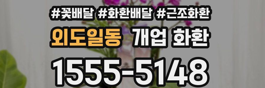 외도일동 개업 화환