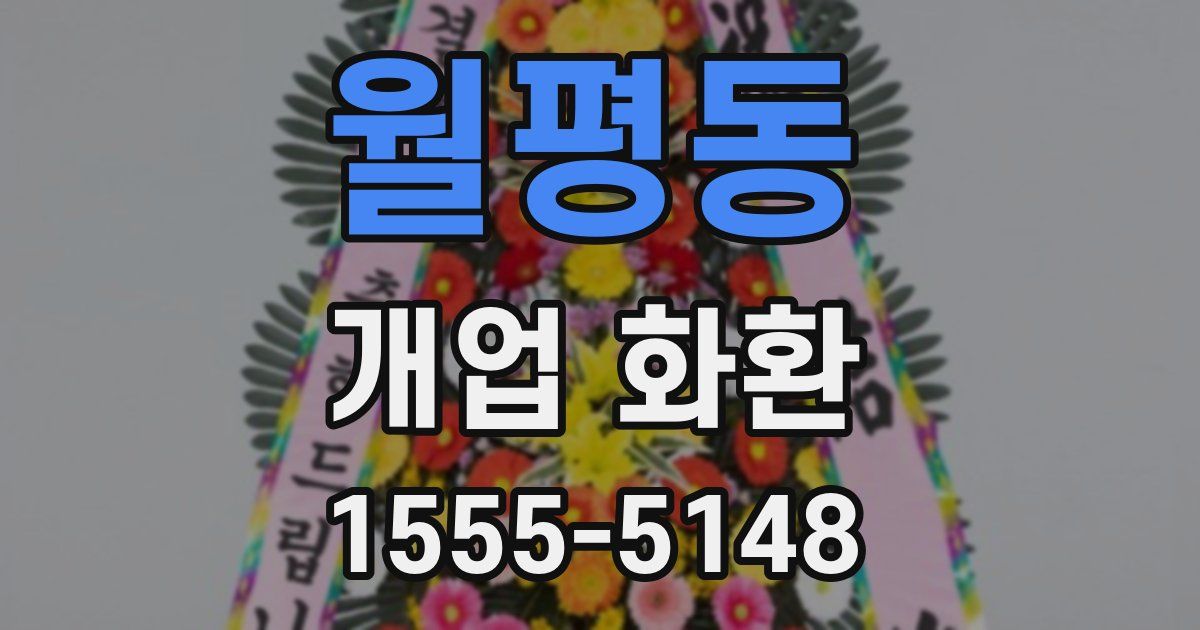 월평동 개업 화환