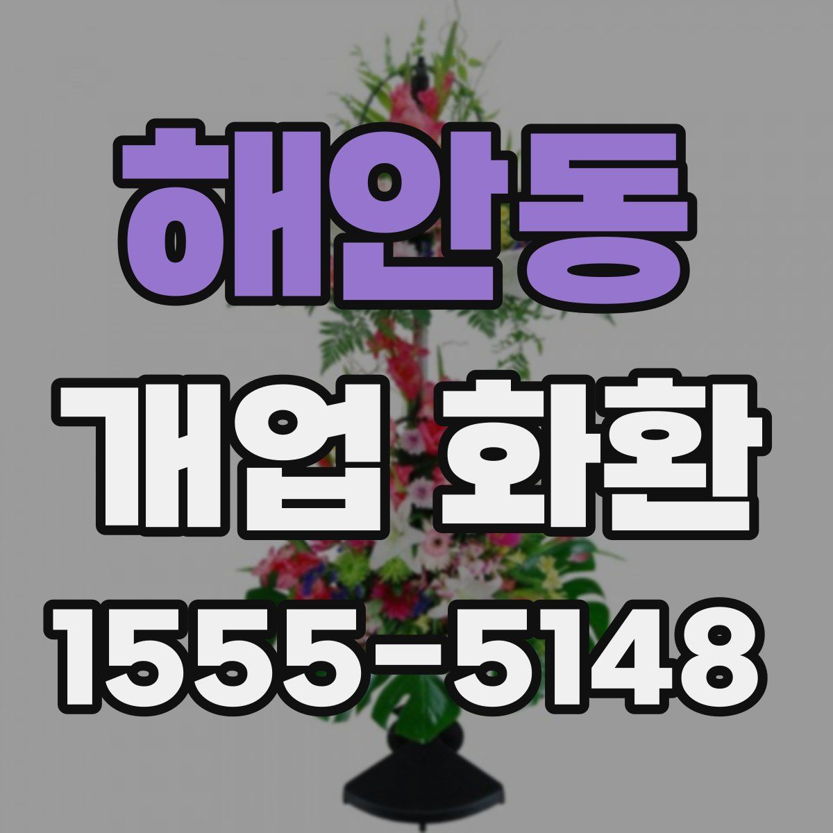 해안동 개업 화환