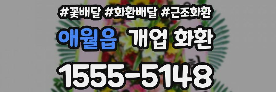 애월읍 개업 화환