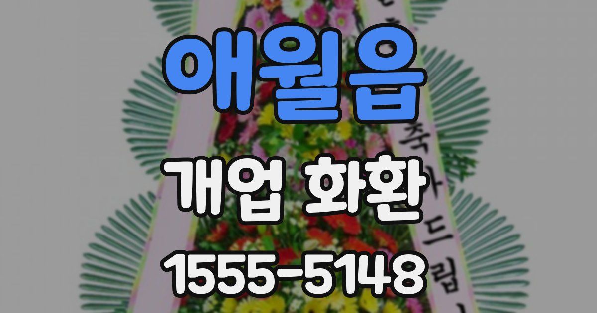 애월읍 개업 화환