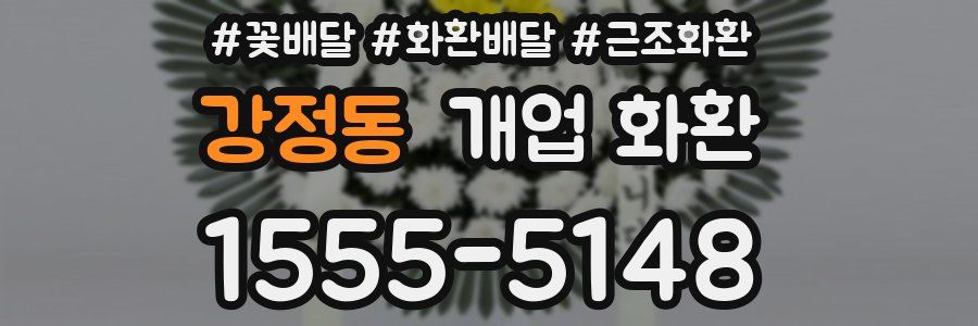 강정동 개업 화환