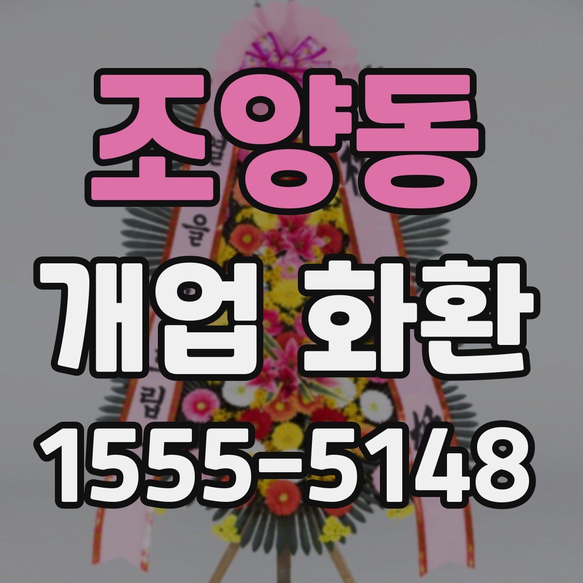 조양동 개업 화환