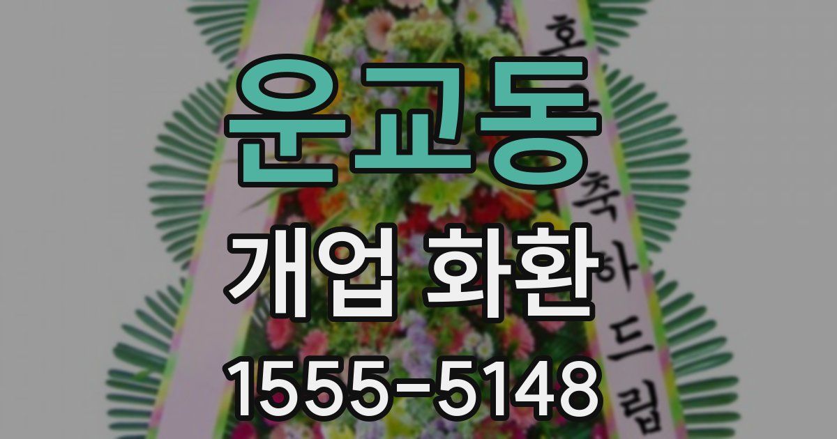 운교동 개업 화환