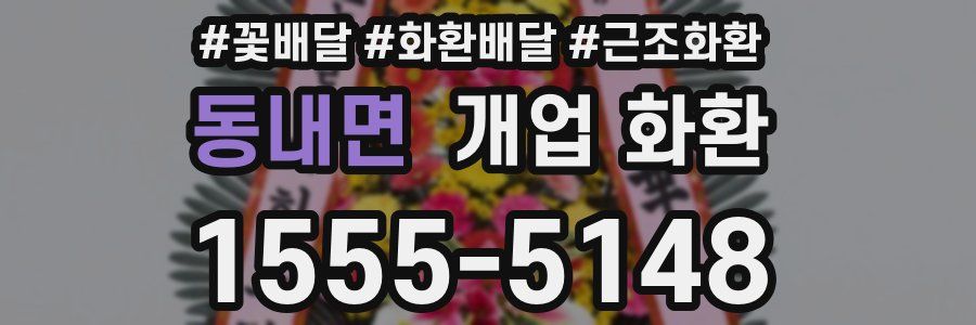 동내면 개업 화환