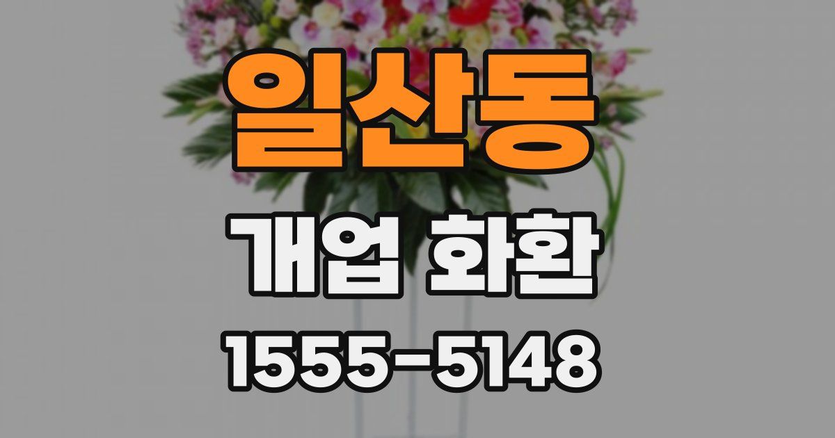 일산동 개업 화환