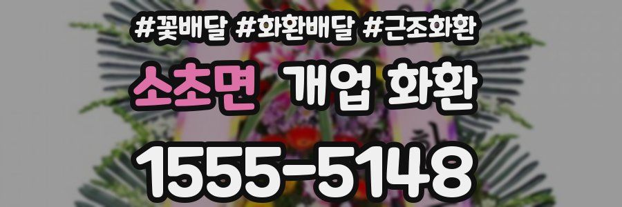 소초면 개업 화환