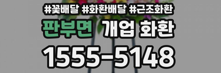 판부면 개업 화환