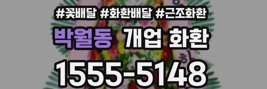 박월동 개업 화환