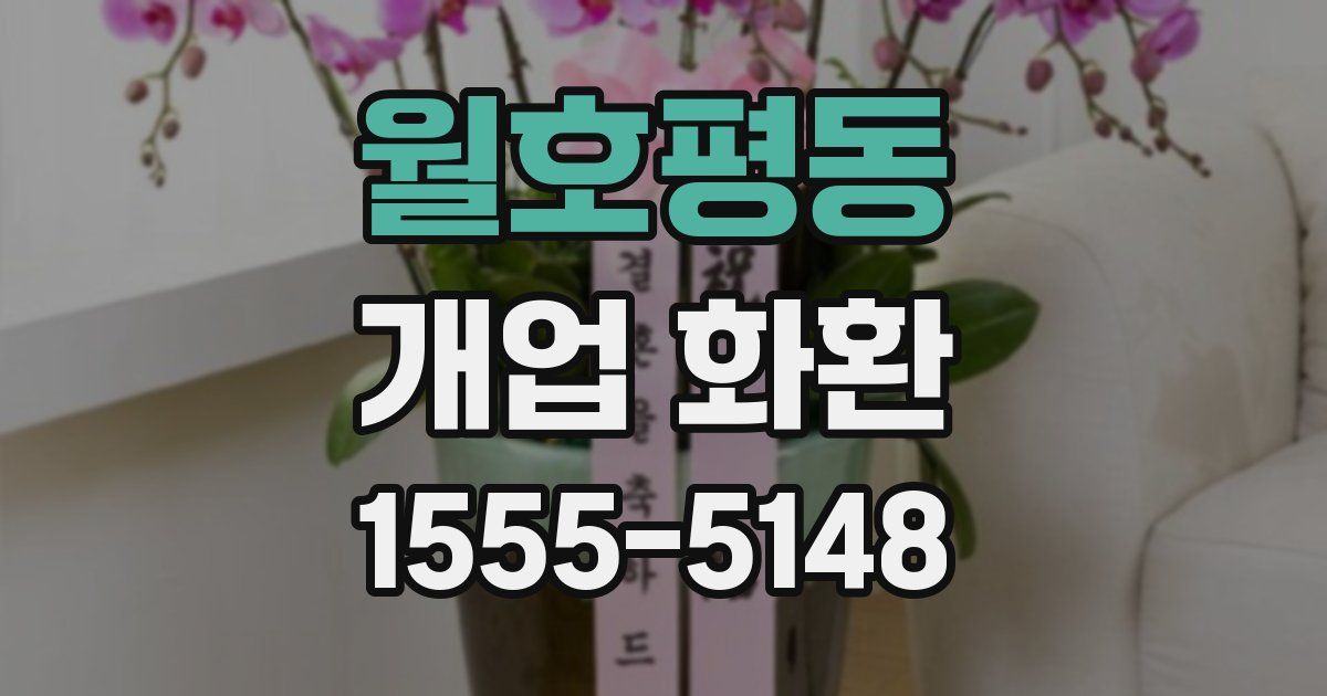 월호평동 개업 화환