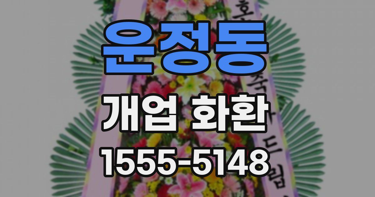 운정동 개업 화환