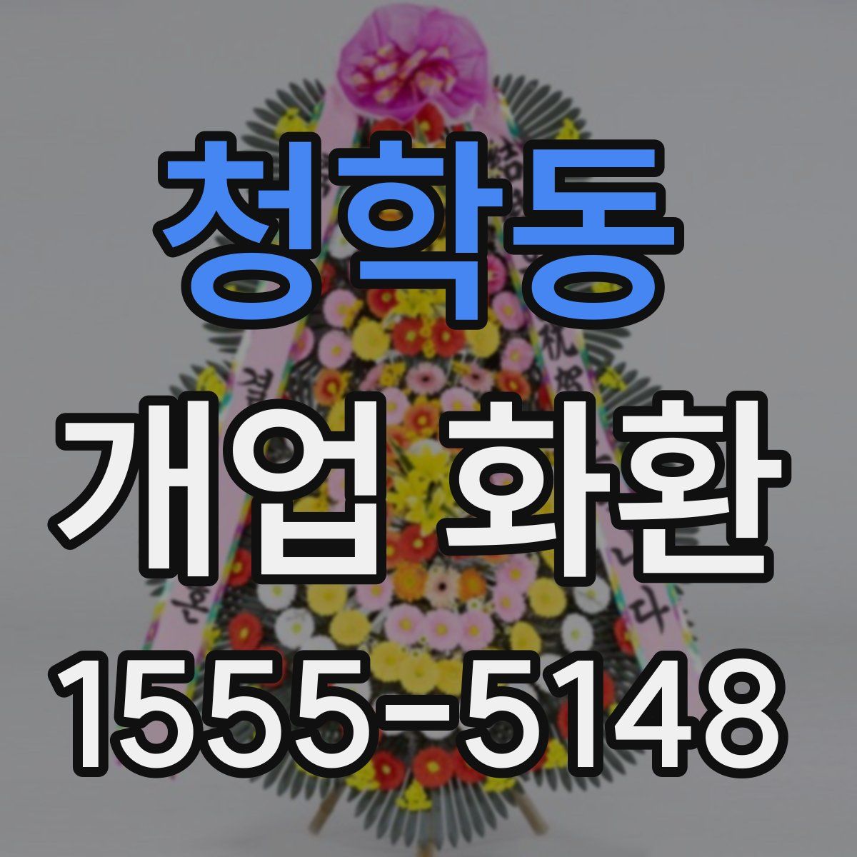 청학동 개업 화환