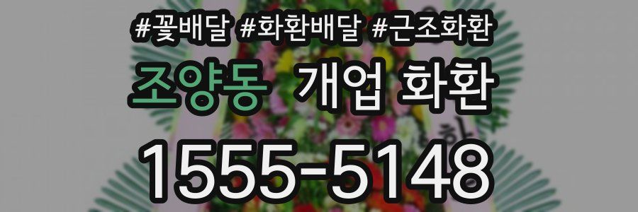 조양동 개업 화환