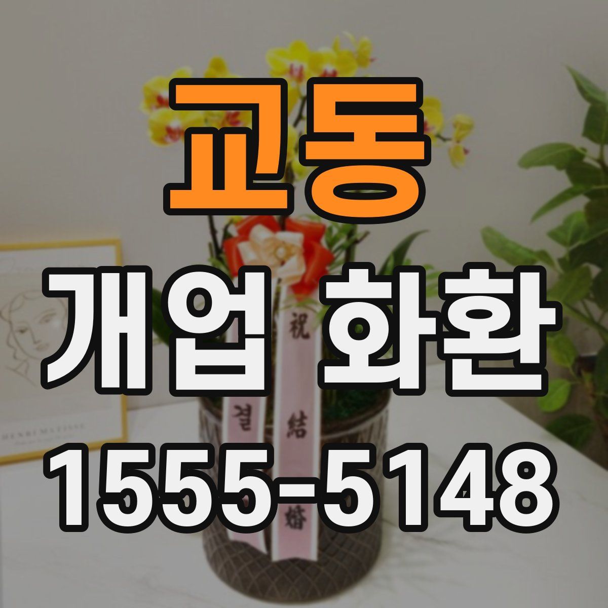 교동 개업 화환