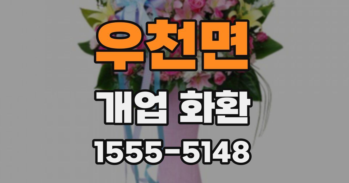 우천면 개업 화환