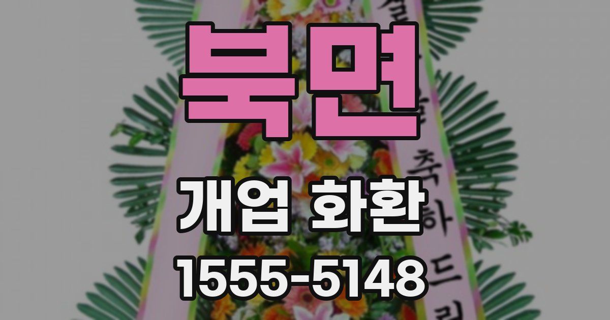 북면 개업 화환
