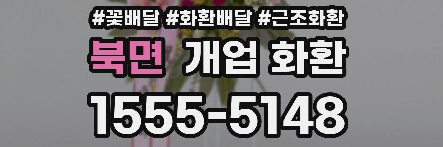 북면 개업 화환