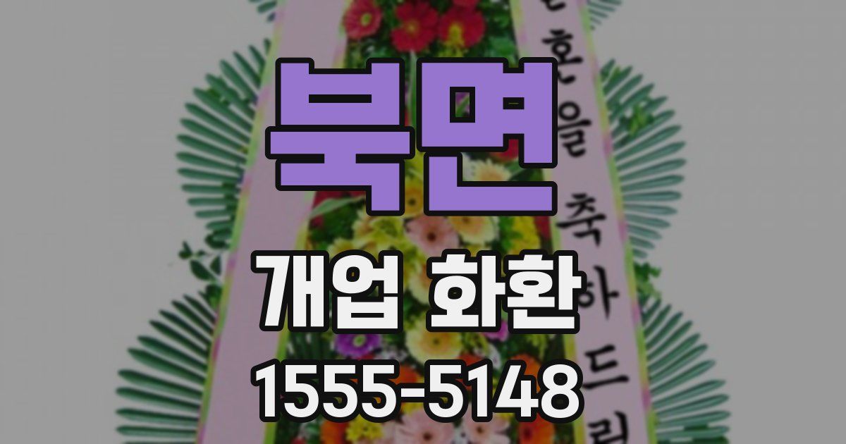 북면 개업 화환