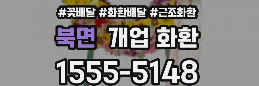 북면 개업 화환